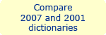 Campare LIWC2007 and LIWC2001 dictionaries